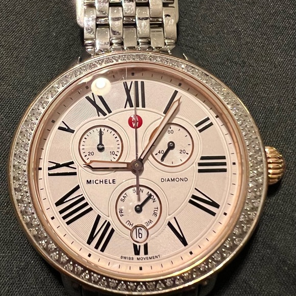 Michele Serein Diamond two-tone ladies watch - Picture 4 of 7